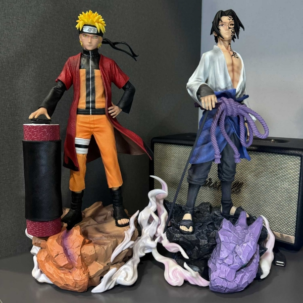 Naruto Sage Mode & Sasuke Cursed Mark 1:5 Figurine Model