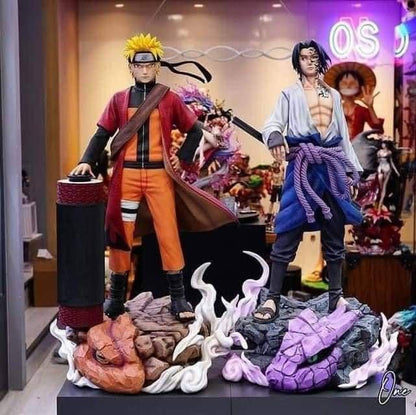 Naruto Sage Mode & Sasuke Cursed Mark 1:5 Figurine Model