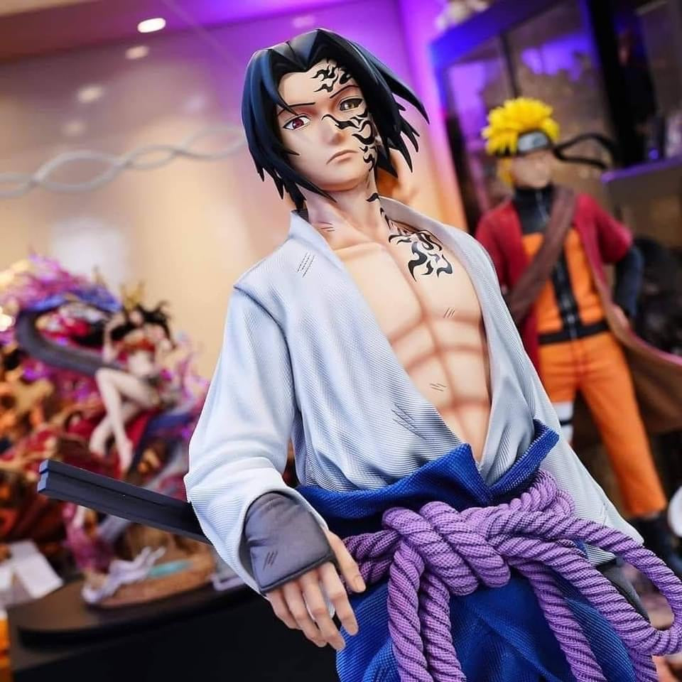 Naruto Sage Mode & Sasuke Cursed Mark 1:5 Figurine Model