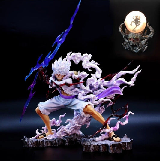 One Piece Luffy Gear 5 (26cm) Anime Figurine with LED lights