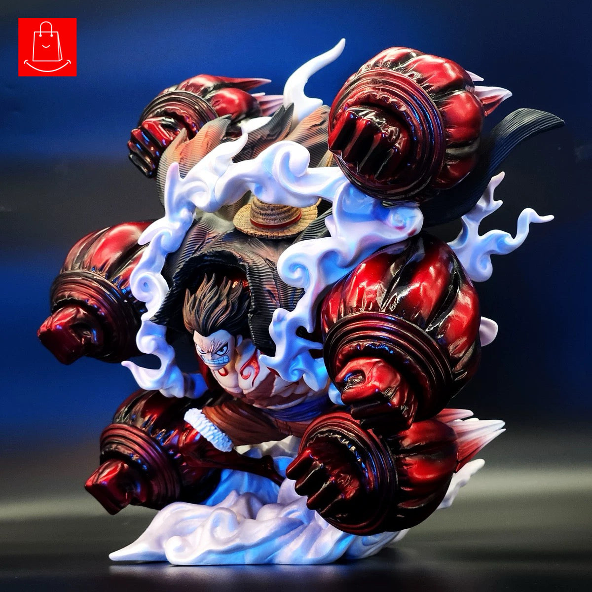 One Piece Luffy PVC Premium Edition Fourth Gear Luffy Monkey King Crow Cannon Anime Figurine