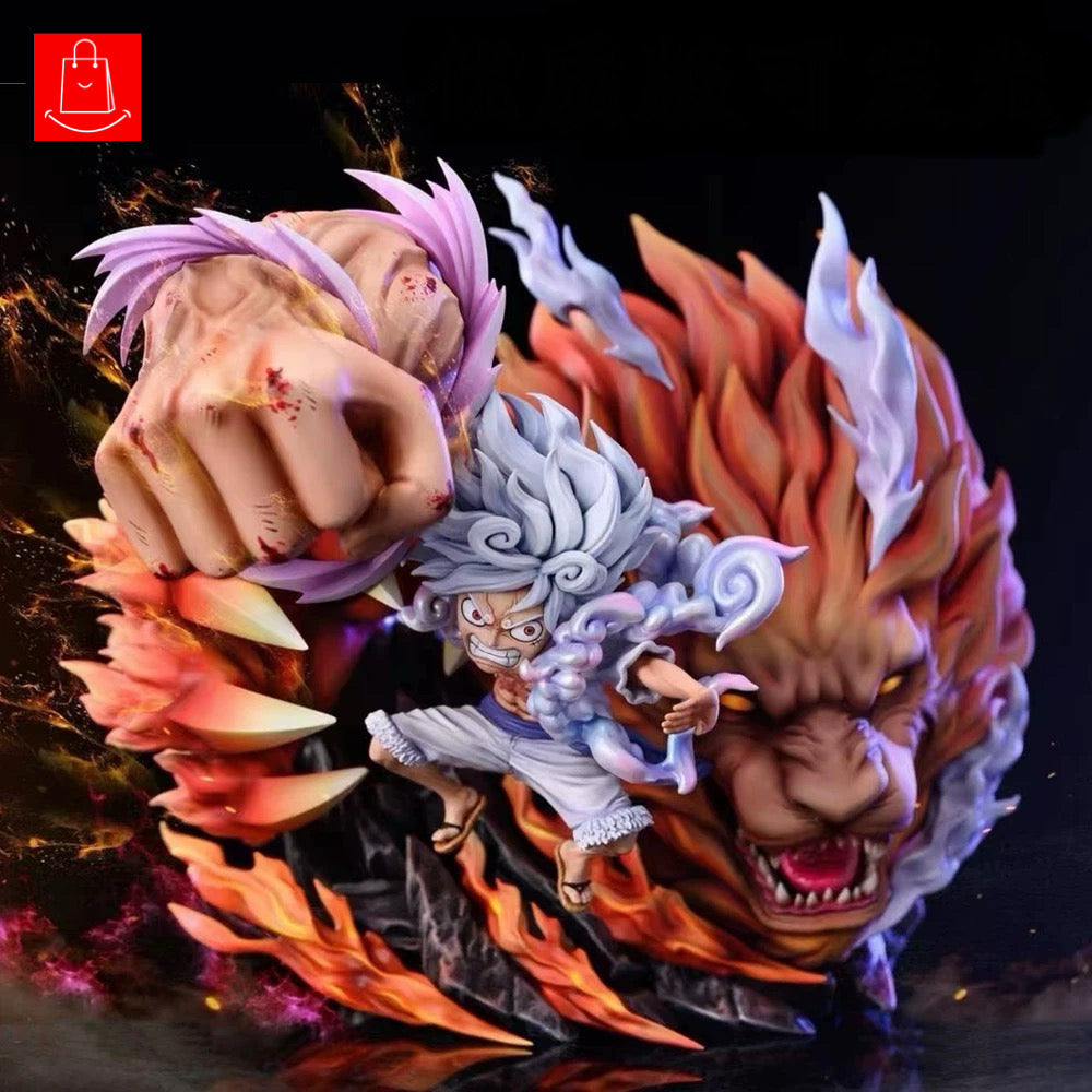 One Piece Luffy PVC Premium Edition Fourth Gear Luffy Monkey King Crow Cannon Anime Figurine