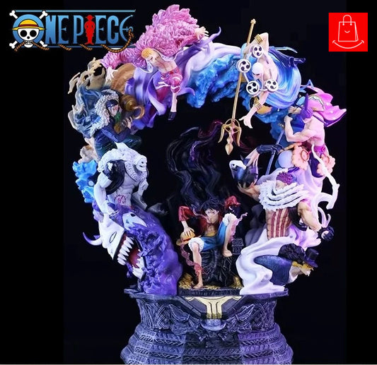 One Piece Throne Luffy GK Katakuri Mingge Thunder God Enelu Anime Figurine