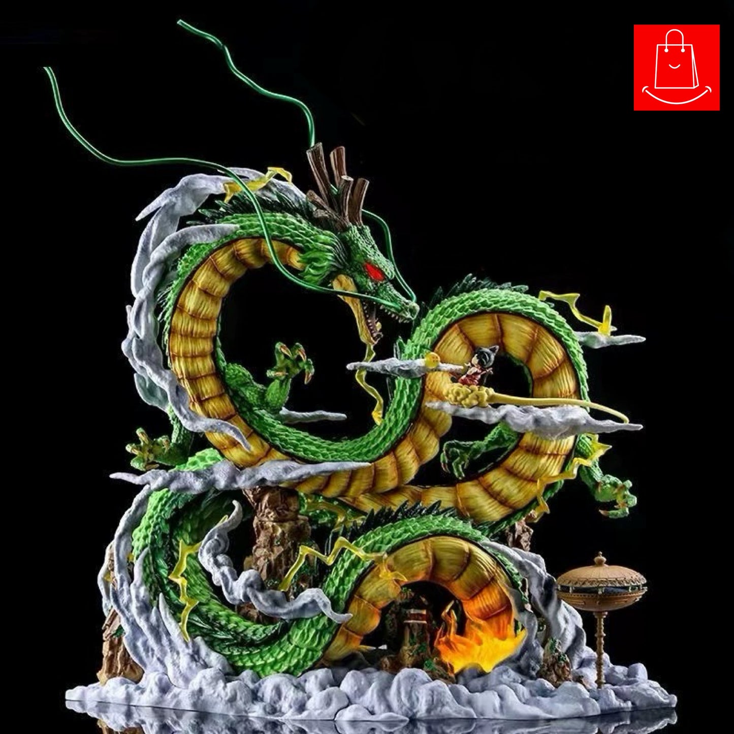 Dragon Ball Z Shenron & Kid Goku Anime 40cm PVC Anime Figure Statue Action Model