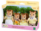 Sylvanian Families Japanese Edition Chocolate Rabbit, Fennec Fox, Persian Cat, Seal, and Poodle Families