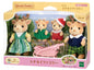 Sylvanian Families Japanese Edition Chocolate Rabbit, Fennec Fox, Persian Cat, Seal, and Poodle Families