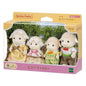 Sylvanian Families Japanese Edition Chocolate Rabbit, Fennec Fox, Persian Cat, Seal, and Poodle Families