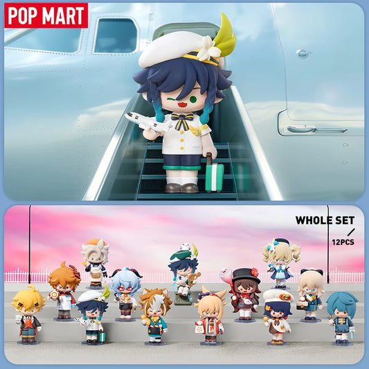 POP MART Genshin Impact Dress-Up Dreams Themed Chibi Series Figures Mystery Box 1PC/12PCS POPMART Blind Box Action Figure