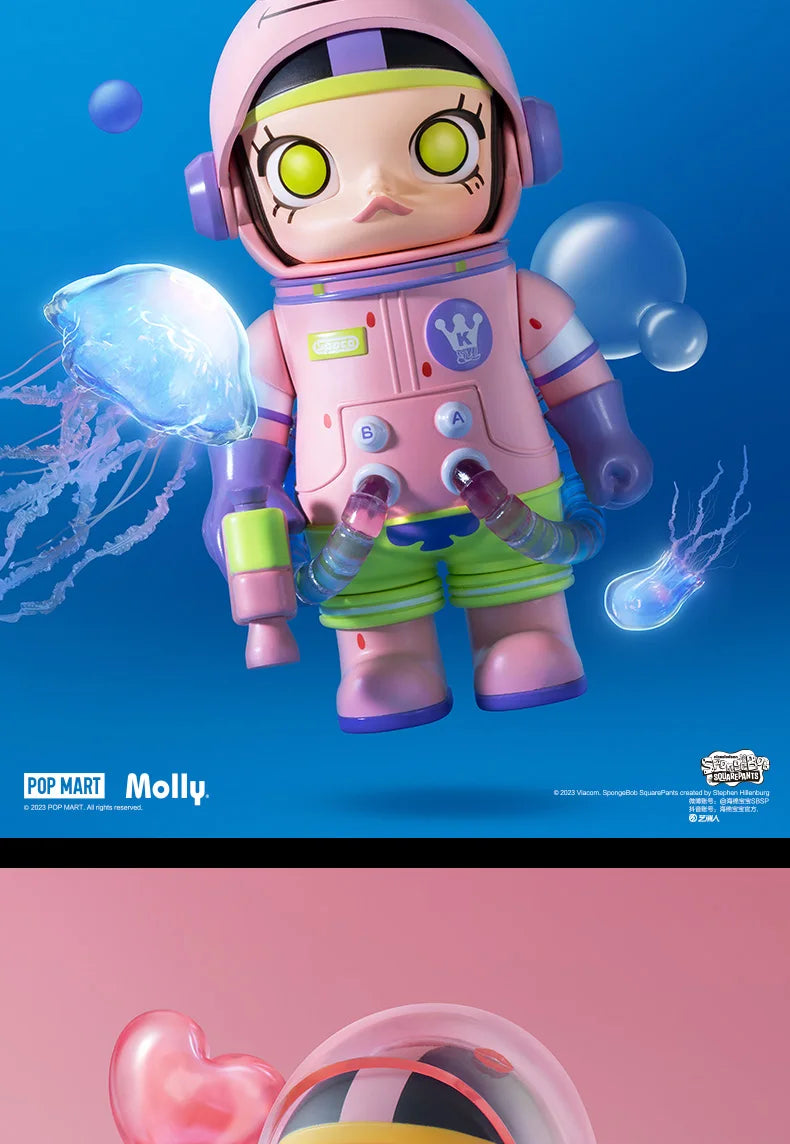 POP MART MEGA SPACE MOLLY 100% SERIES 02-B Blind Box Toys Doll Cute Action Figure Desktop Ornaments Gift Collection