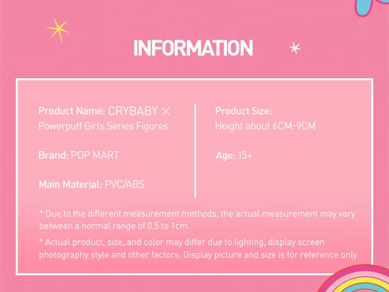 POP MART CRYBABY × Powerpuff Girls Series Figures