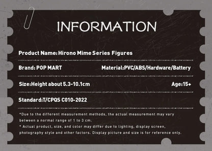 POP MART Hirono Mime Series Mystery Box 1PC/12PCS POPMART Blind Box Cute Action Figure by Lang