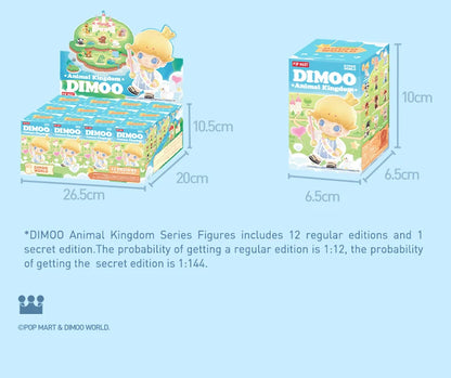 POP MART Dimoo Animal Kingdom Series Mystery Box by Ayan 1PC/12PCS POPMART Blind Box Action Figure Cute Toy