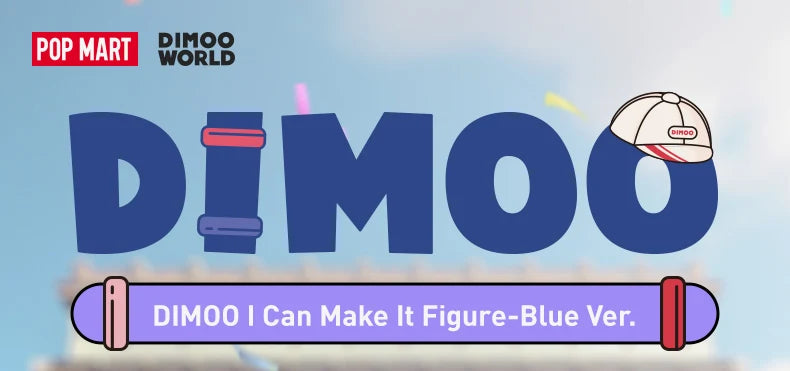 POP MART Dimoo I Can Make It Figure - Blue Ver. 100% Figure Limited Edition Limited to 2pcs per order