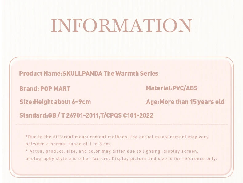 【World Debut】POP MART Skullpanda The Warmth Series Mystery Box 1PC/12PCS Blind Box Action Figure Cute popmart sp Toy