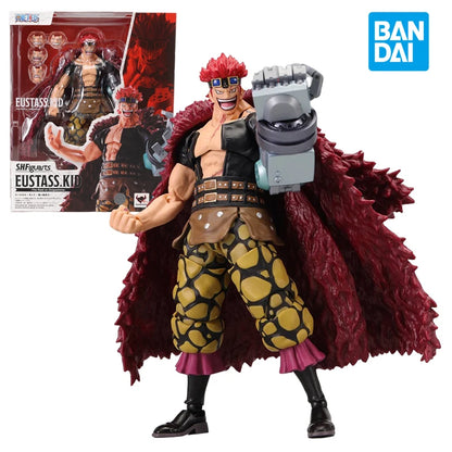 Bandai S.H.Figuarts Eustass Kid Action Figure The Raid on Onigashima ONE PIECE Amine Figures Gifts for Boys Toy Model