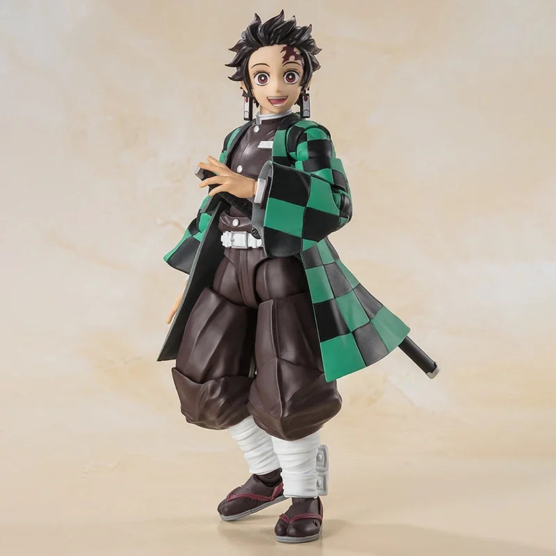 Bandai Kamado Tanjirou Action Figure Demon Slayer Kimetsu No Yaiba Model