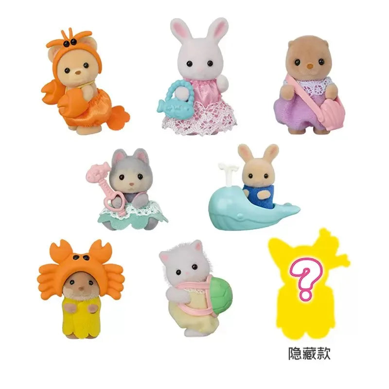 Sylvanian Families Baby Friends Series 1PC Blind Bag Seashore Friends/Treats/Fairytale/Forest Costume