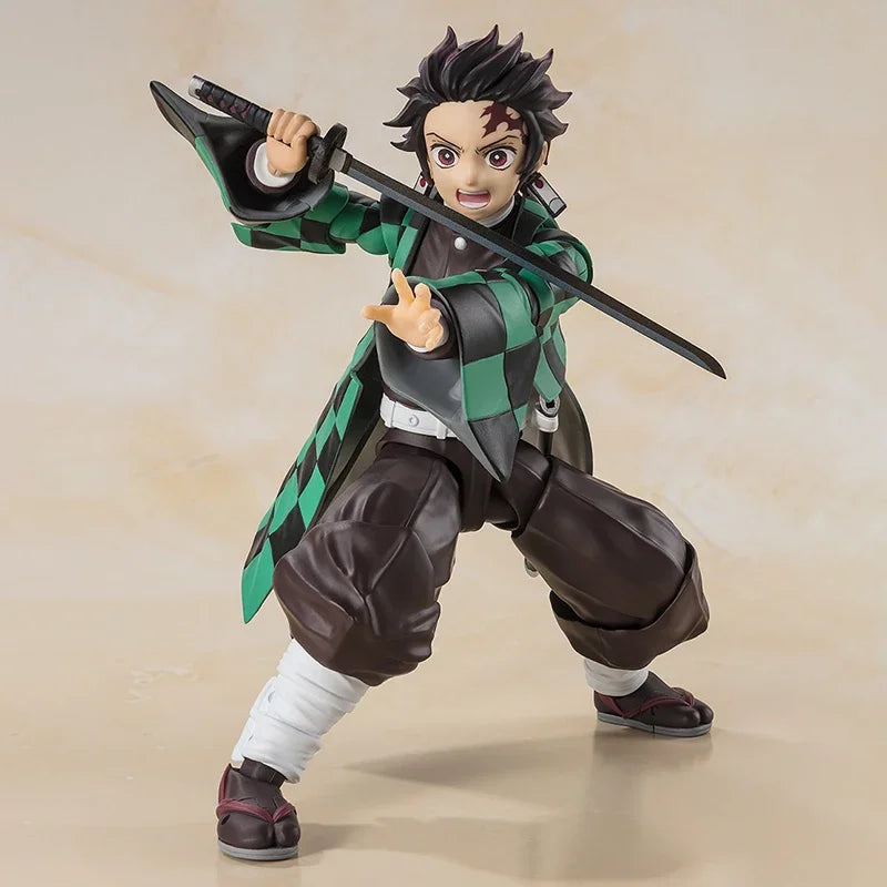 Bandai Kamado Tanjirou Action Figure Demon Slayer Kimetsu No Yaiba Model