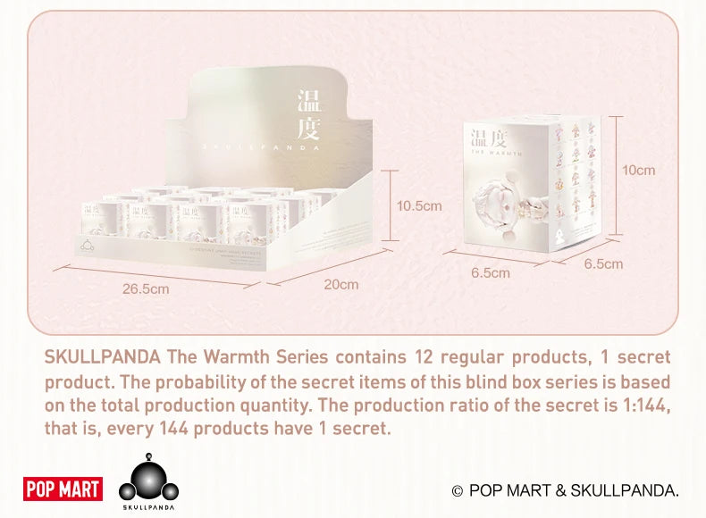 【World Debut】POP MART Skullpanda The Warmth Series Mystery Box 1PC/12PCS Blind Box Action Figure Cute popmart sp Toy