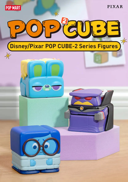 POP MART Disney/Pixar POP CUBE - 2 Series Figures Mystery Box 1PC/9PCS POPMART Blind Box Cute Figurine Toy Action Figure