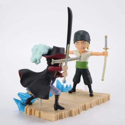 Bandai Log Stories Dracule Mihawk VS Zoro Action Figure ONE PIECE Anime Toys