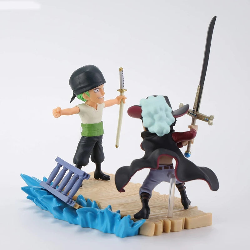 Bandai Log Stories Dracule Mihawk VS Zoro Action Figure ONE PIECE Anime Toys