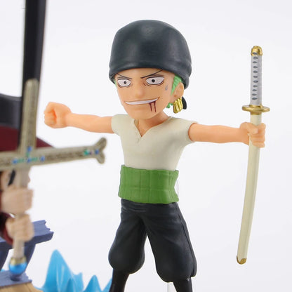 Bandai Log Stories Dracule Mihawk VS Zoro Action Figure ONE PIECE Anime Toys