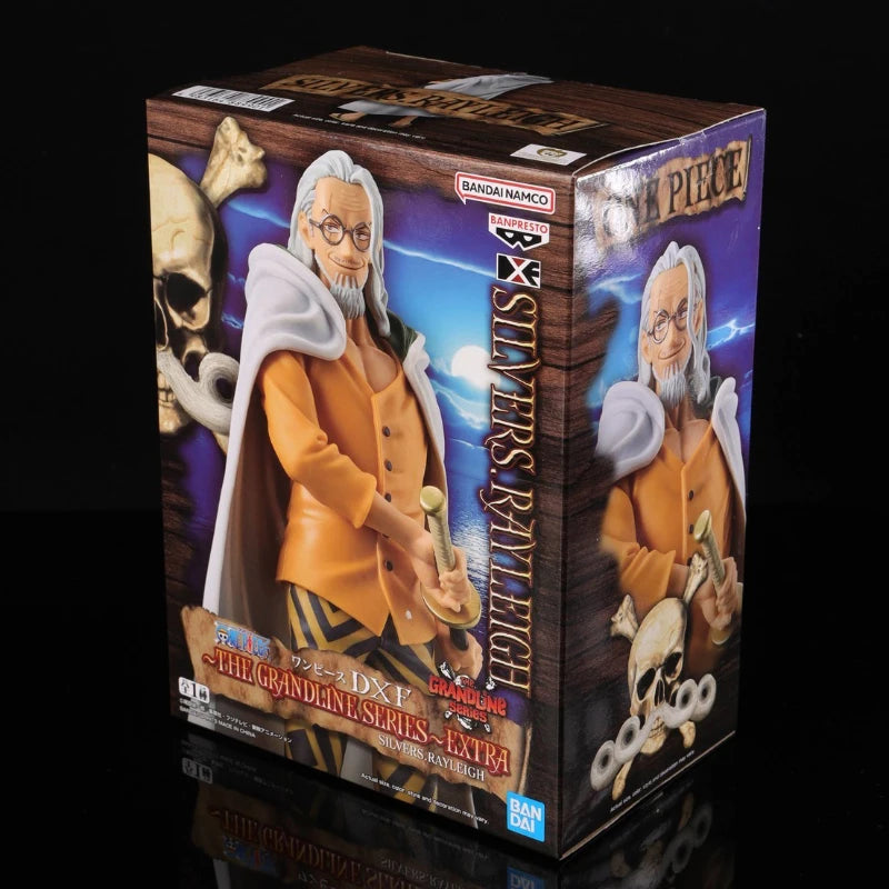 Bandai Silvers Rayleigh Action Figures ONE PIECE Anime Toys Figure